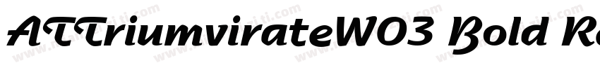 ATTriumvirateW03 Bold Regular字体转换